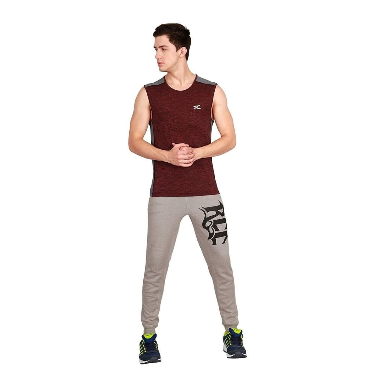 Ronnie Coleman Men's Maroon Color Sports and Casual T-Shirt - Image 2