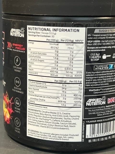 ABE (ALL BLACK EVERYTHING) BY APPLIED NUTRITION - Image 2