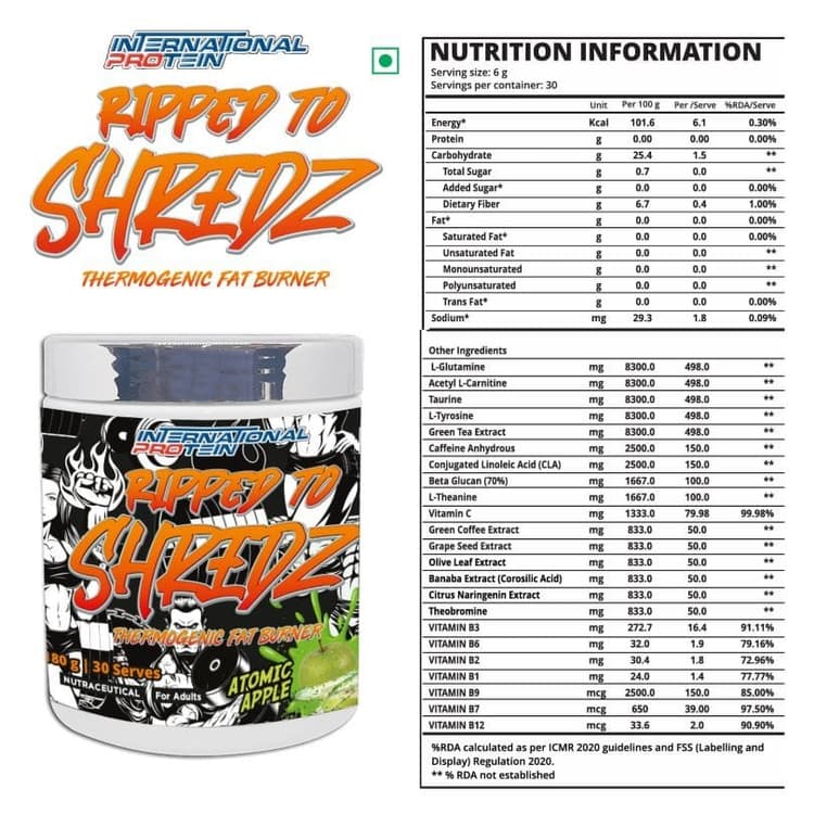 International Protein Ripped To Shredz | Wave Nutrition