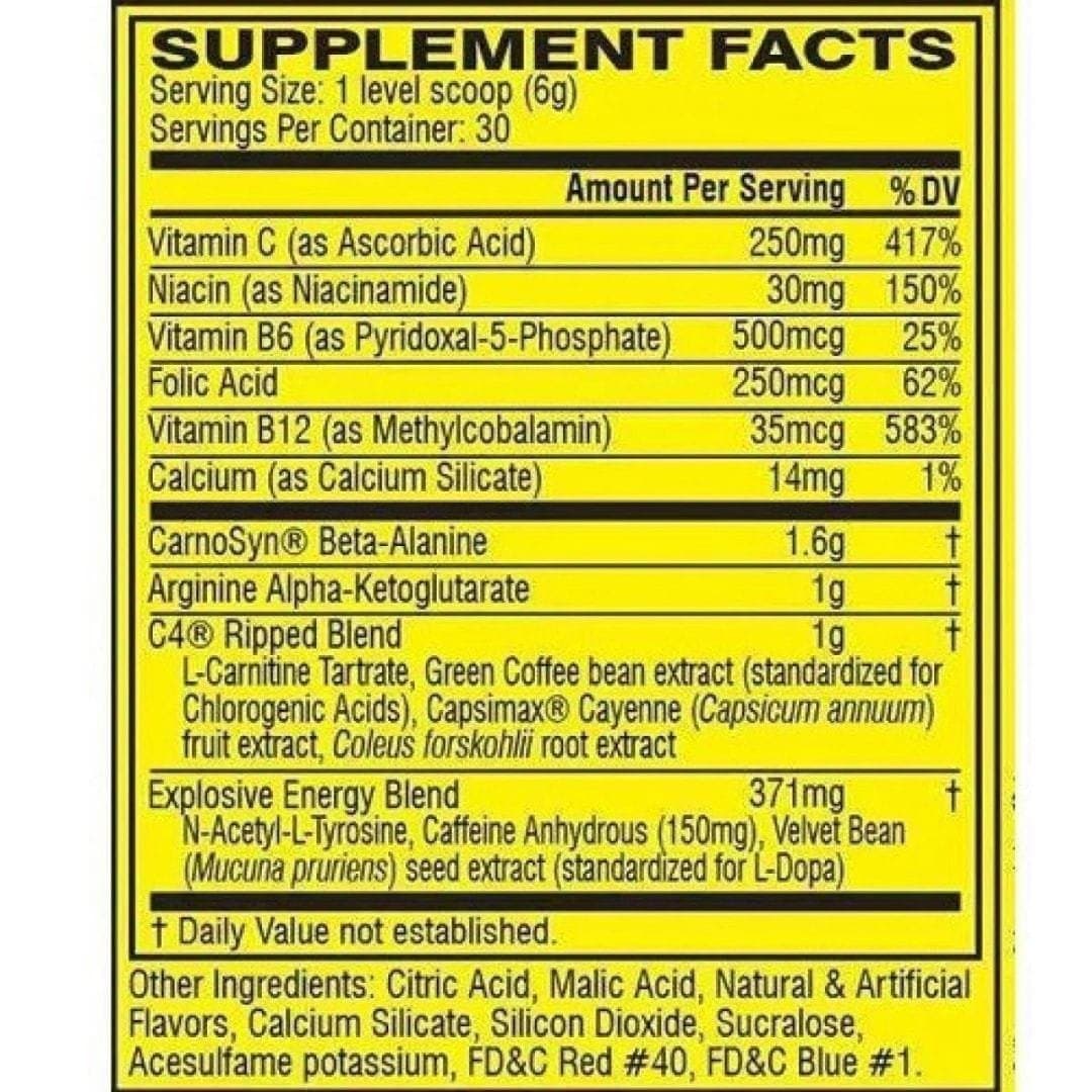 Cellucor C4 Ripped Pre Workout - Image 2