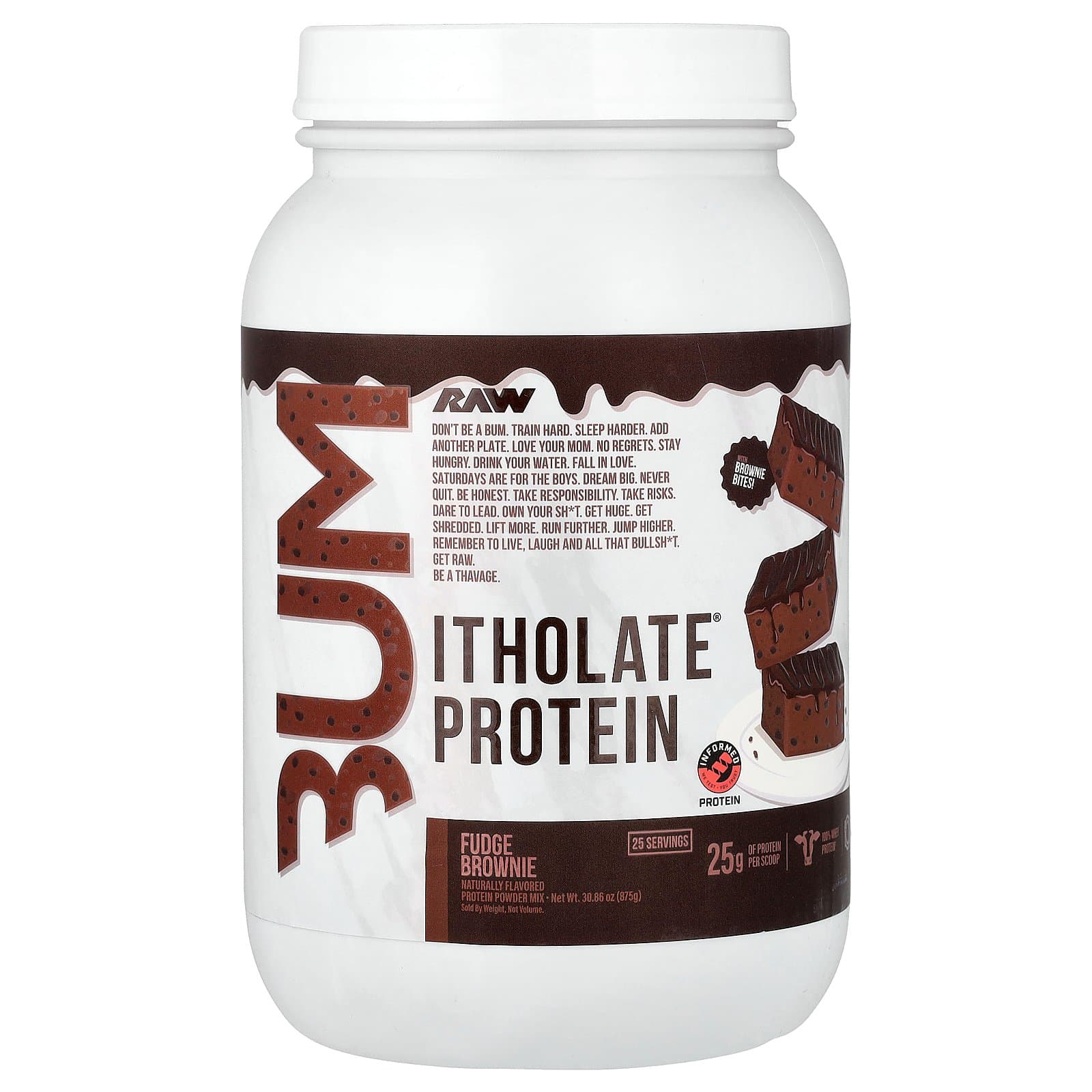 RAW Nutrition CBUM Itholate Protein – Fudge Brownie, 875 g (25 Servings)