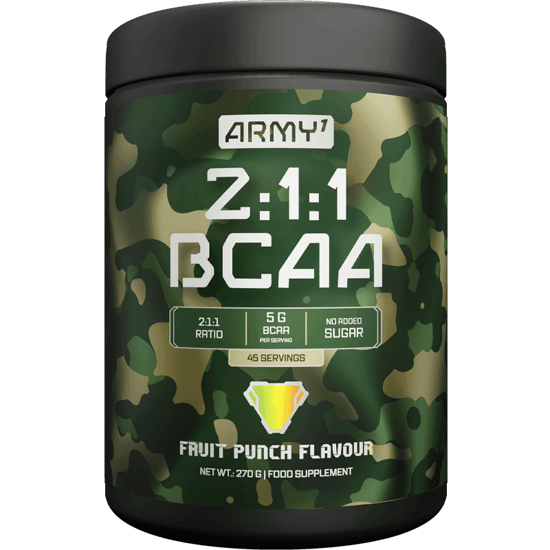 Army1 2:1:1 BCAA – Fruit Punch, 270 g (45 Servings)