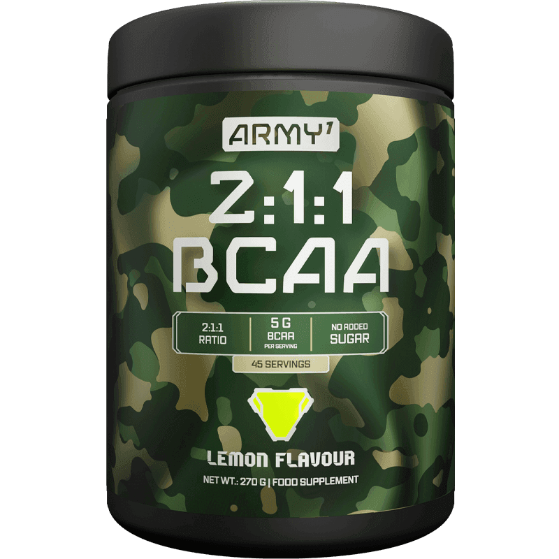 Army1 2:1:1 BCAA – Lemon, 270 g (45 Servings)