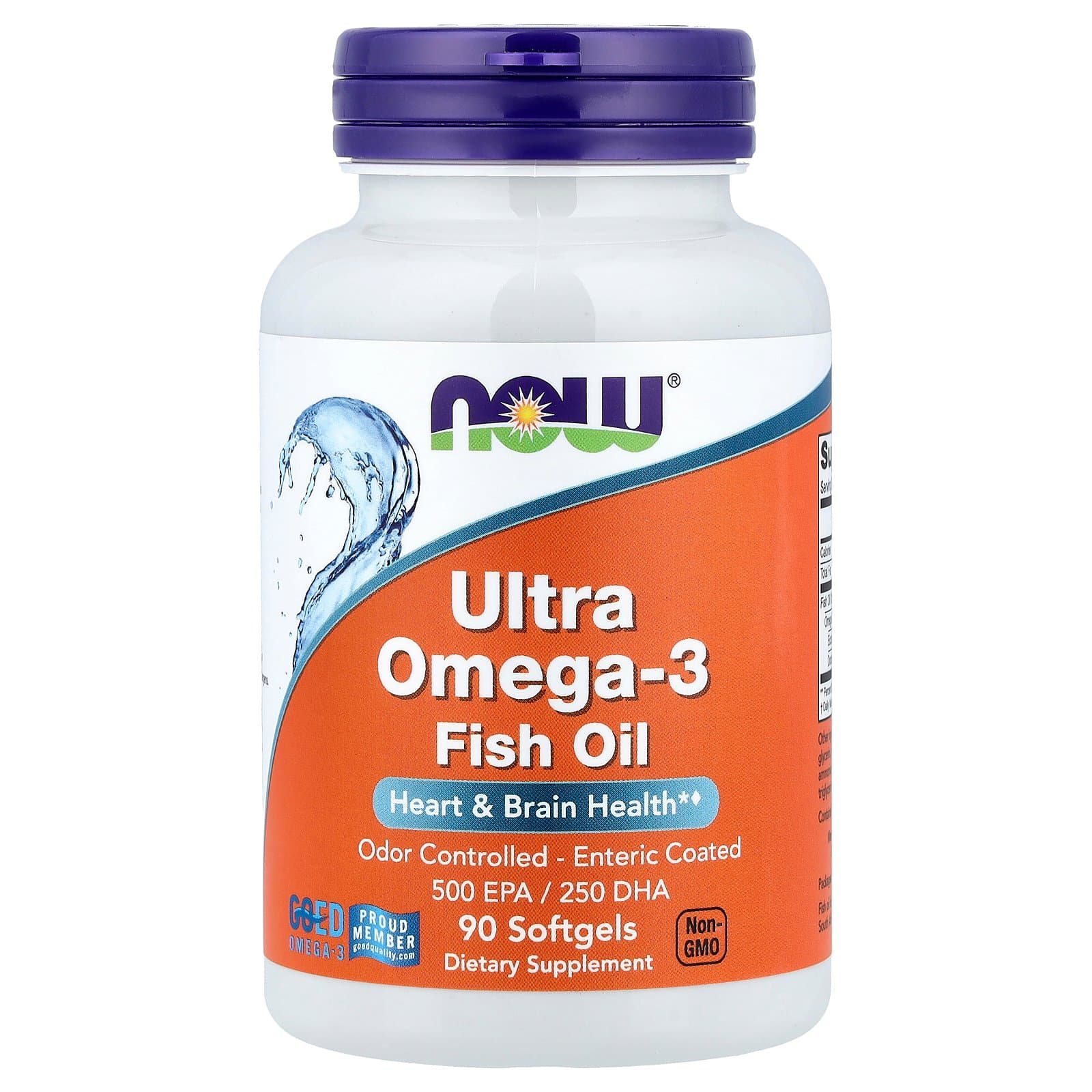 NOW Foods Ultra Omega-3 Fish Oil 90 Softgels