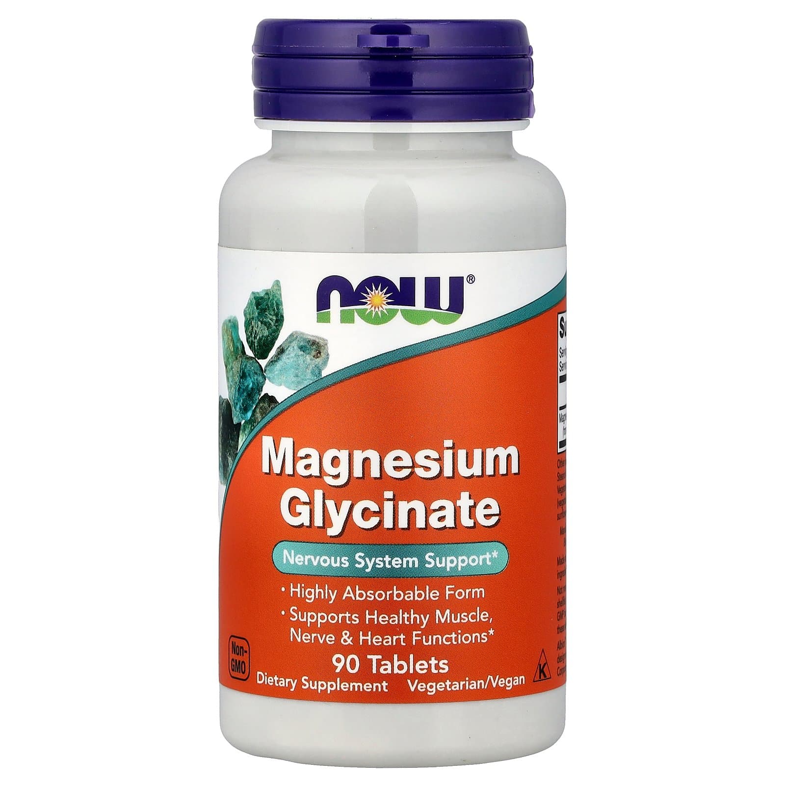 NOW Foods Magnesium Glycinate – 90 Tablets