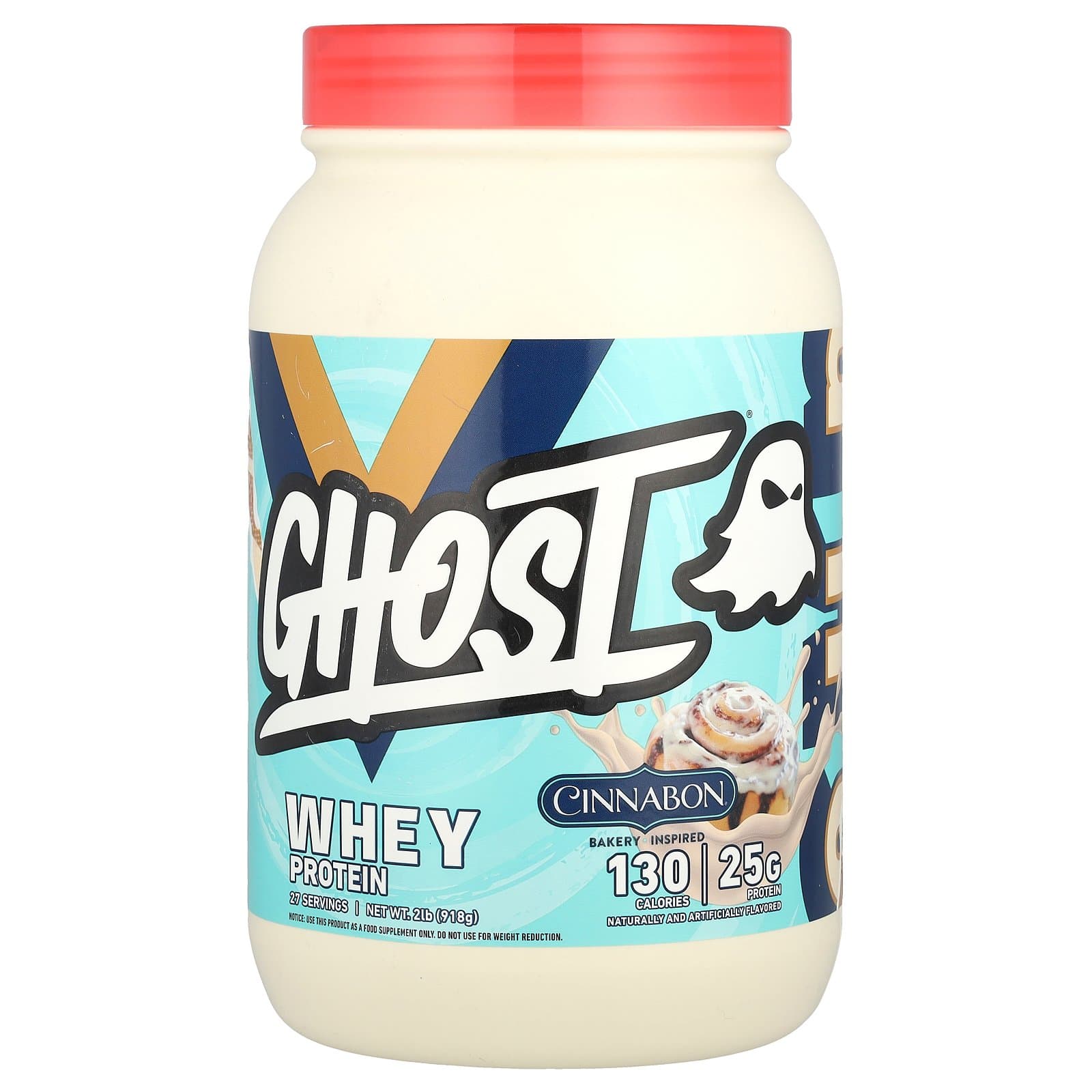 Ghost Whey Protein 2 lb – Cinnabon, 918 g