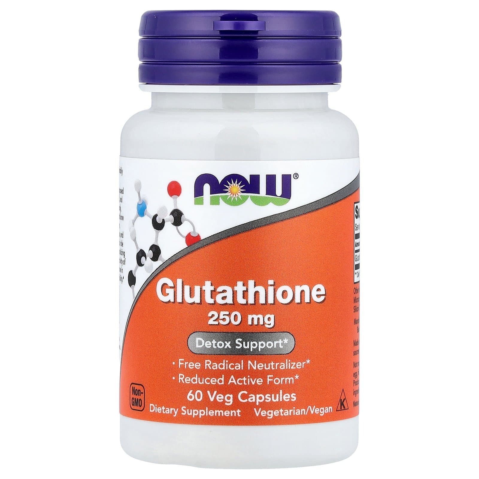 NOW Foods Glutathione 250 mg – 60 Capsules