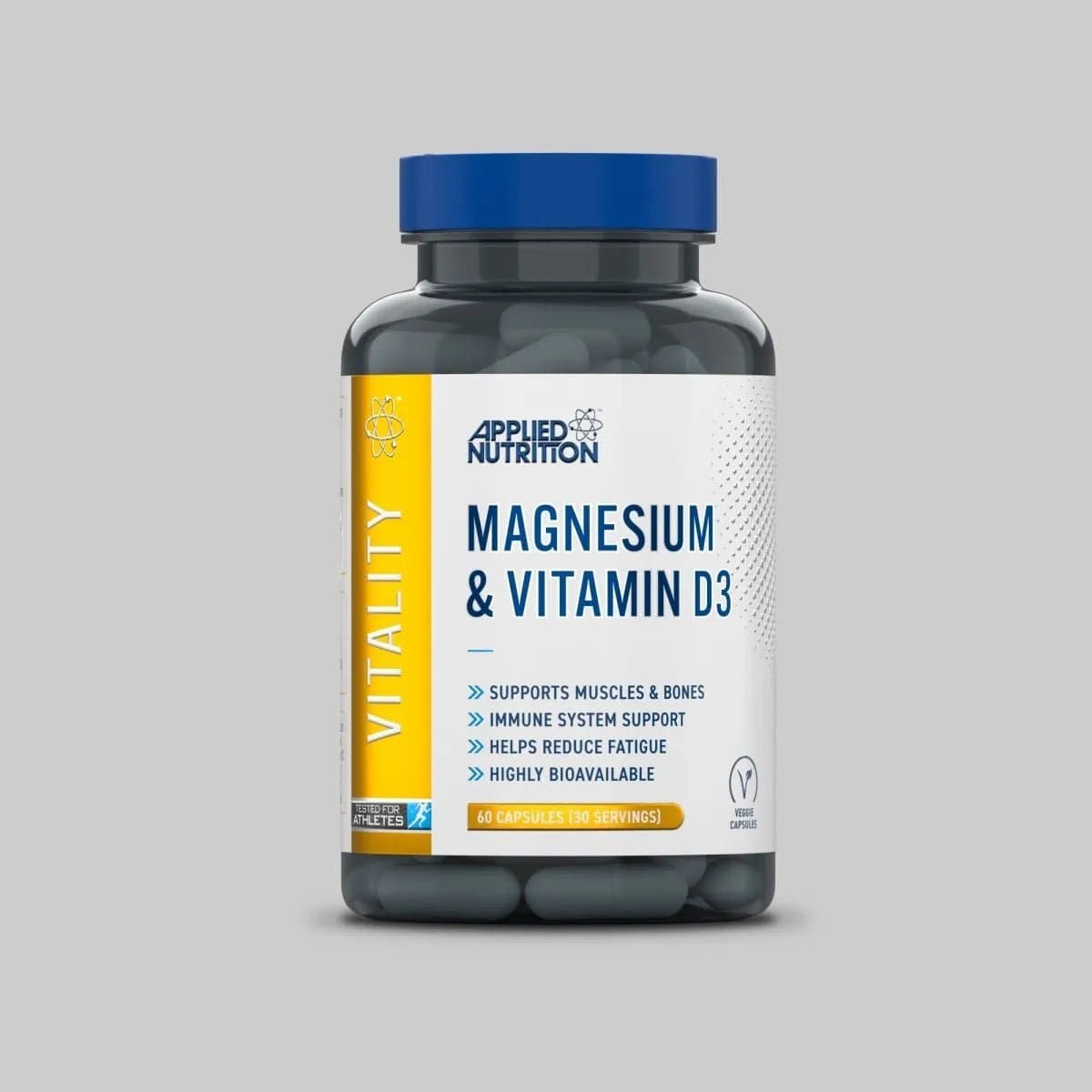 Applied Nutrition Magnesium & Vitamin D3 – 60 Capsules