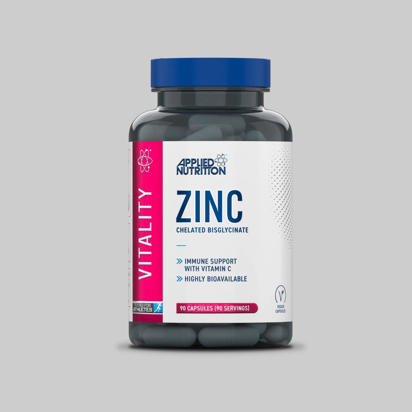 Applied Nutrition Zinc Bisglycinate with Vitamin C – 90 Capsules