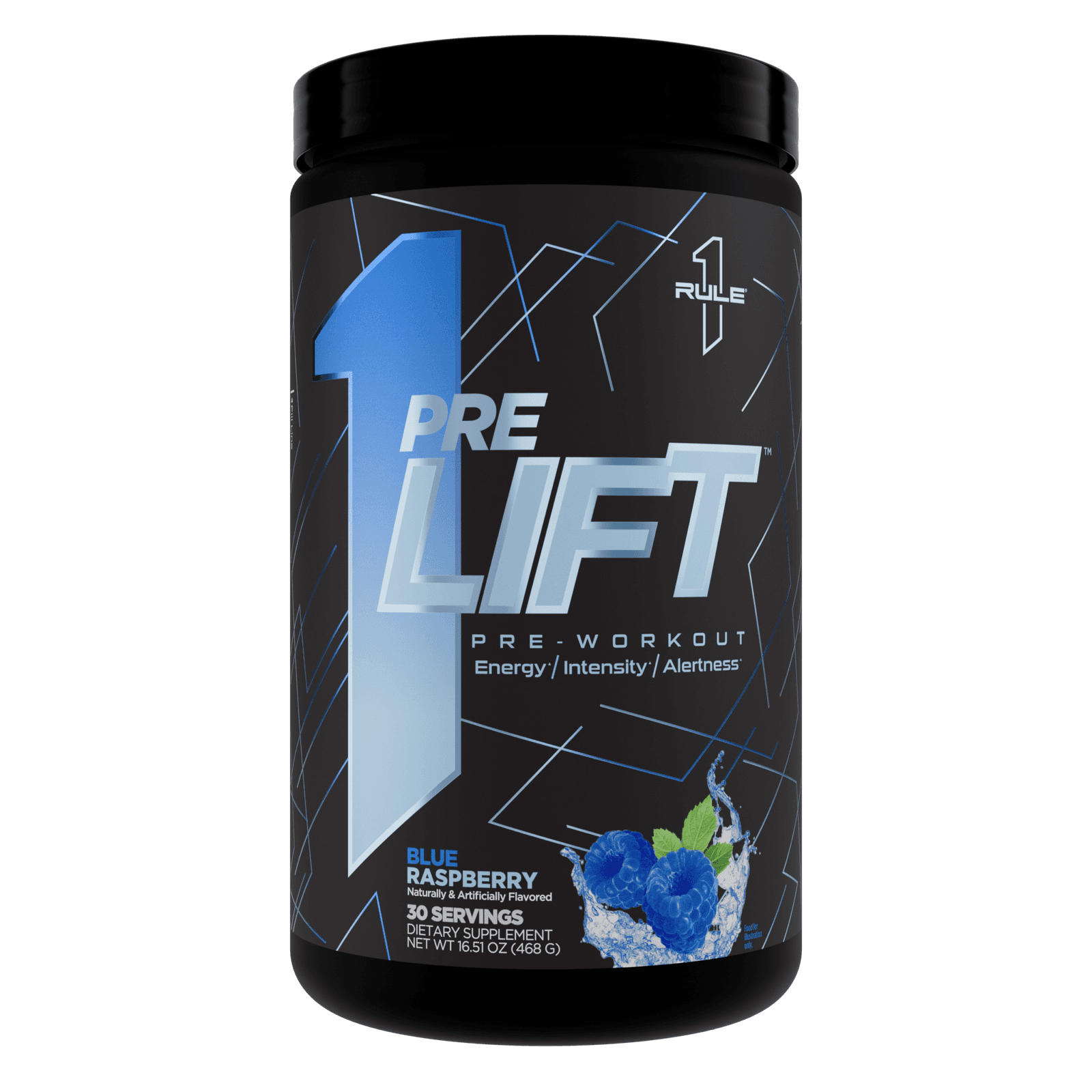 Rule 1 Pre Lift Pre-Workout Blue Raspberry