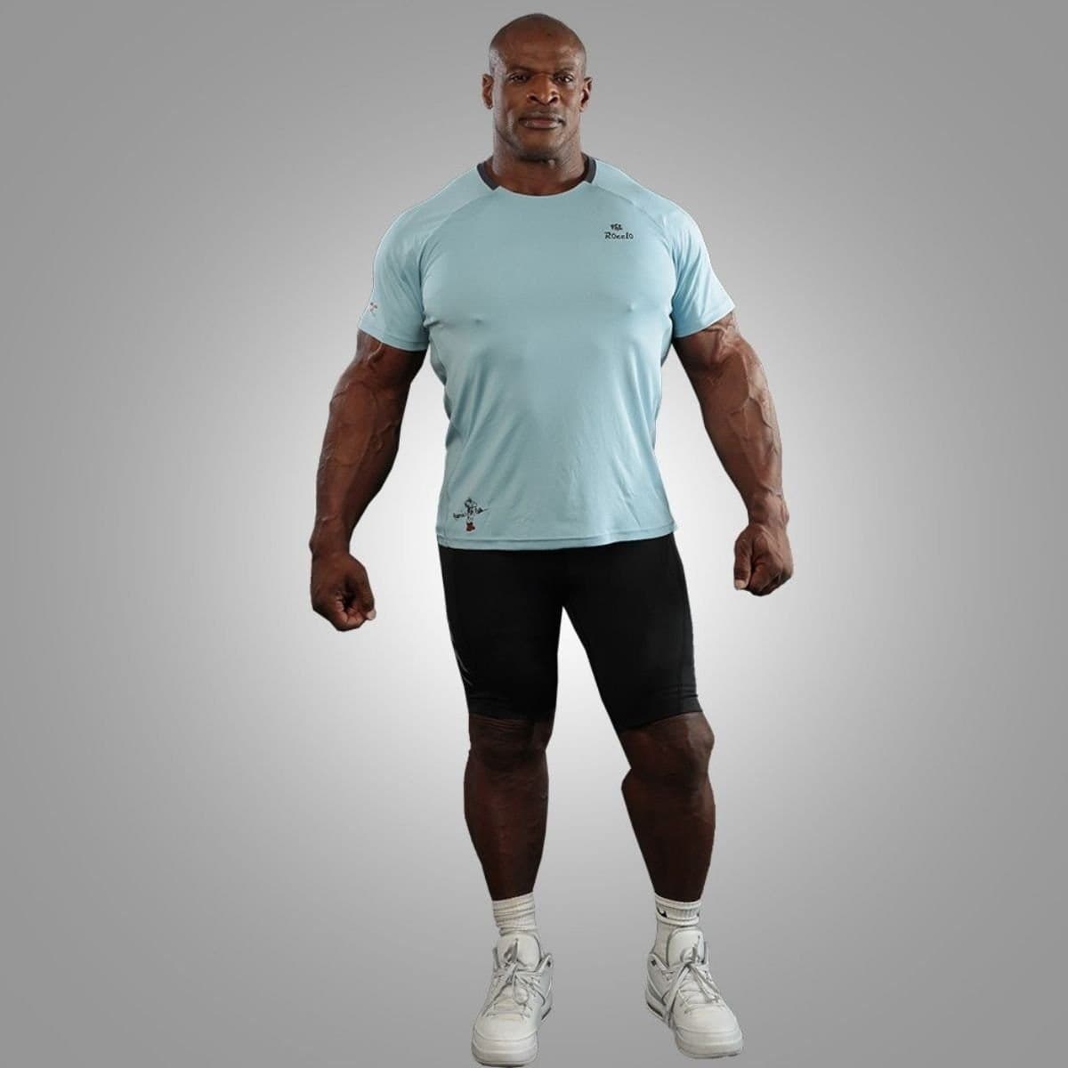 Ronnie Coleman (Rocclo) Men’s T-shirt Light Blue - Image 2