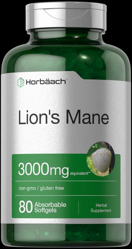 Horbaach Lions Mane 3000mg | 80 Softgels