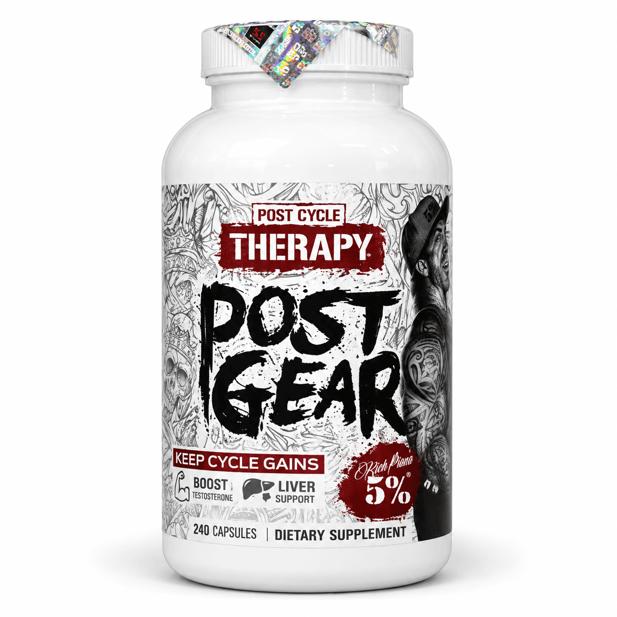5% Rich Piana Post Gear 240 Capsules