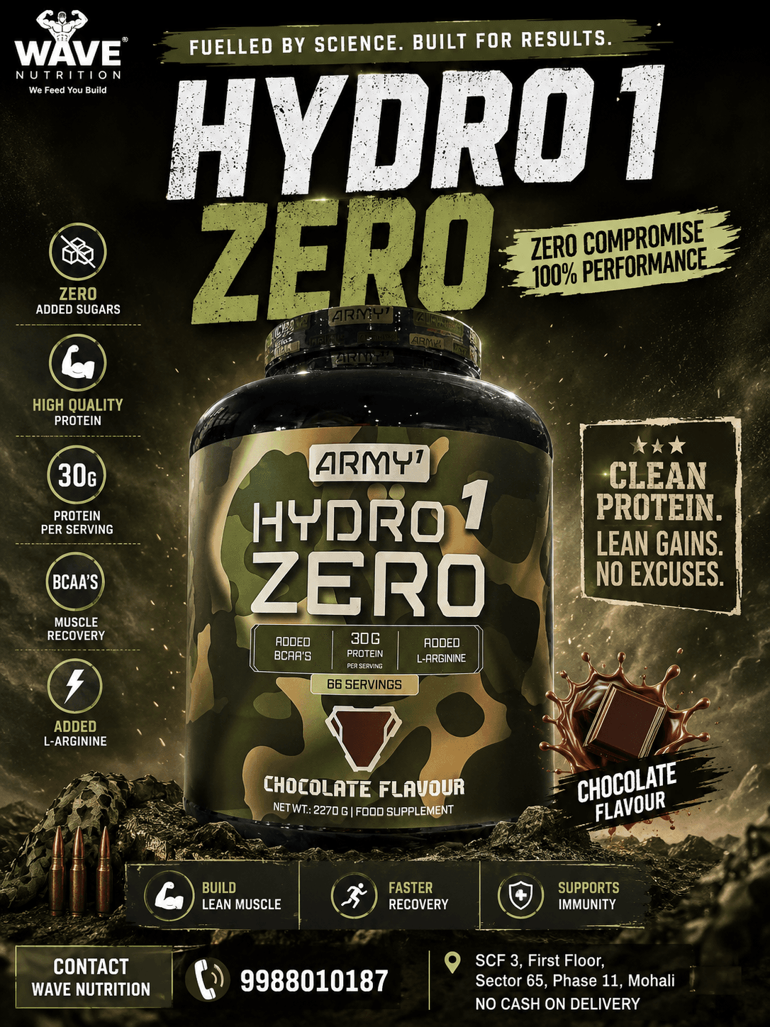 Army 1 Hydro Zero Whey Isolate 2270g - Image 2