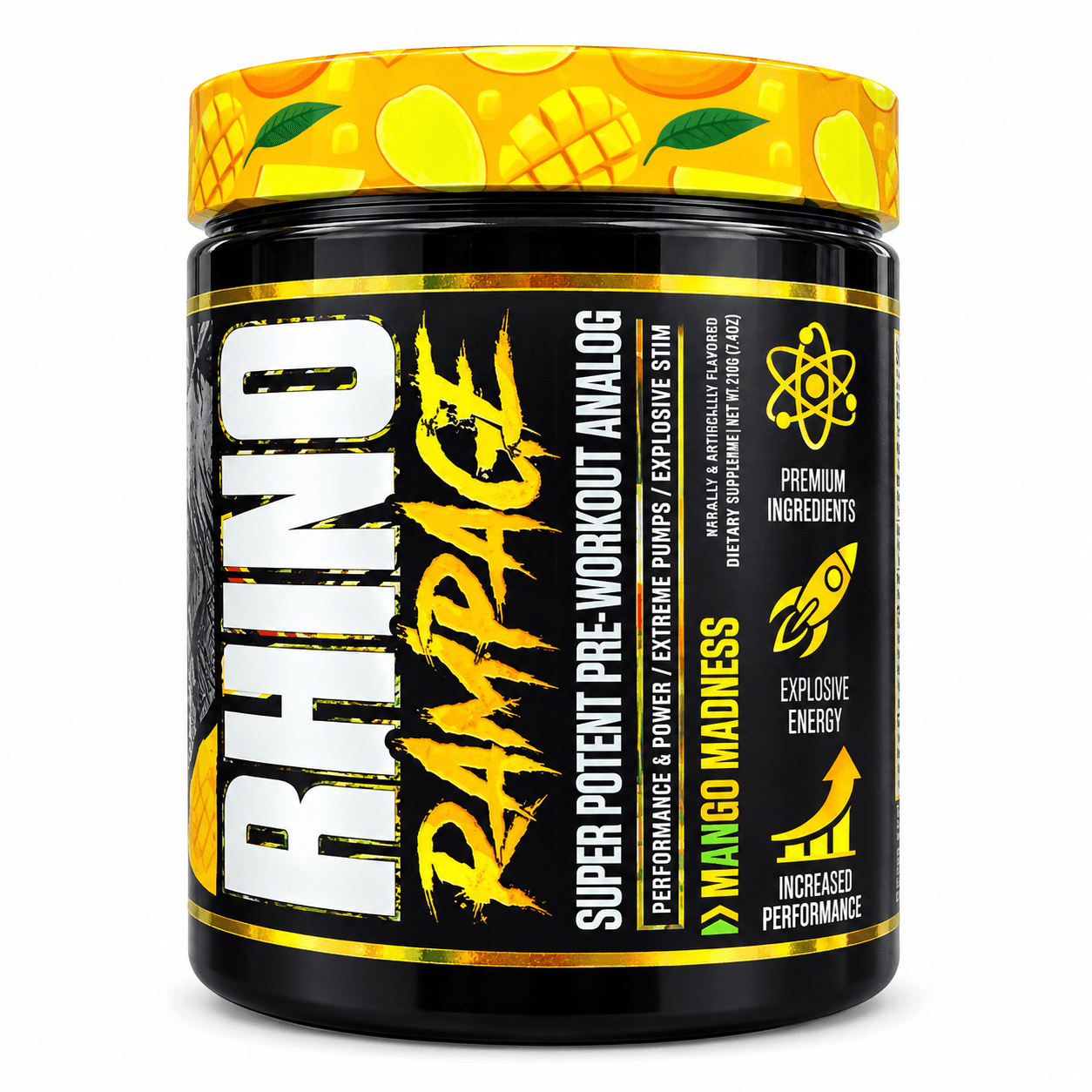 Muscle Sport Rhino Rampage Pre Workout – Mango Madness