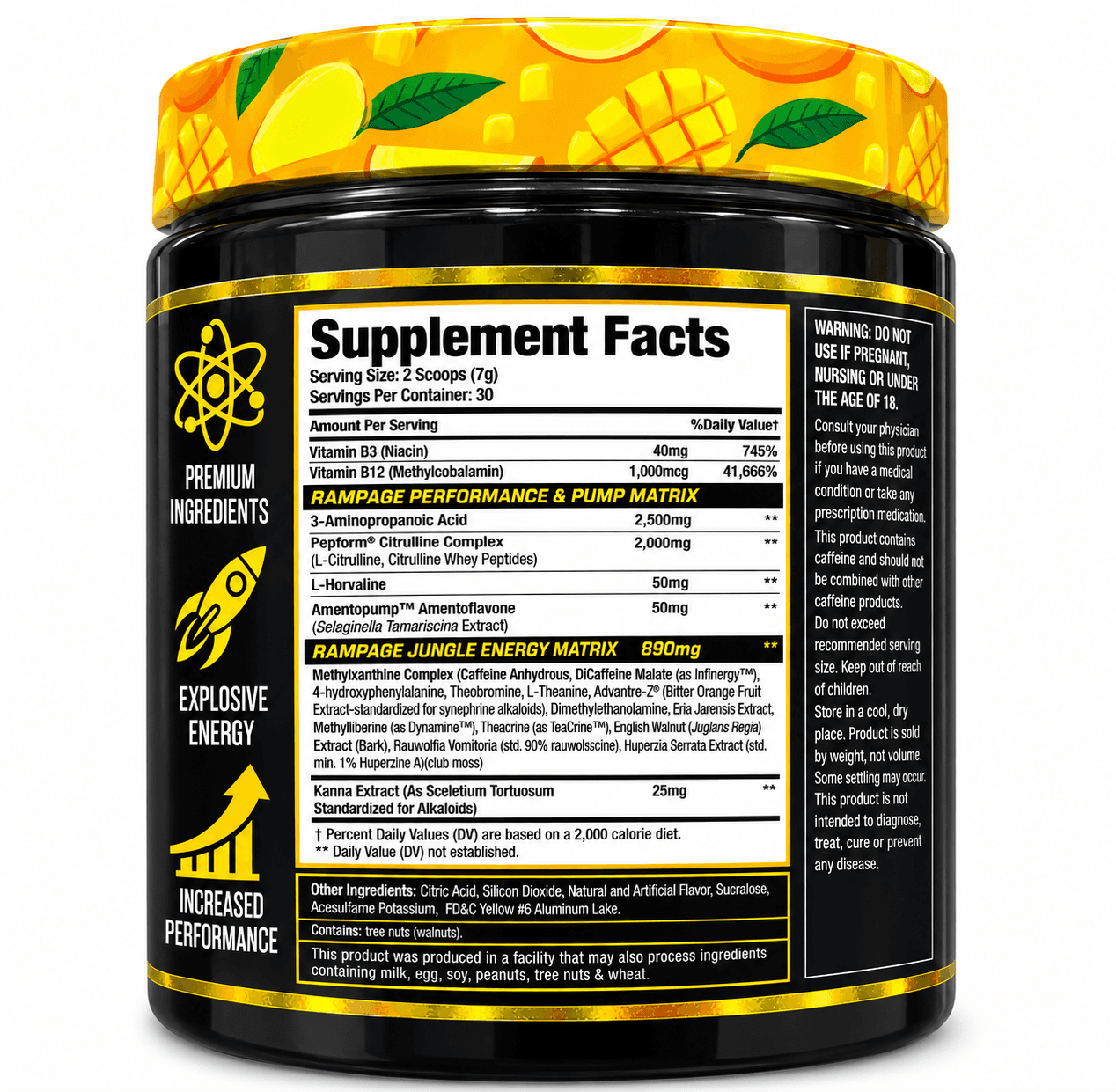 Muscle Sport Rhino Rampage Pre Workout – Mango Madness - Image 2