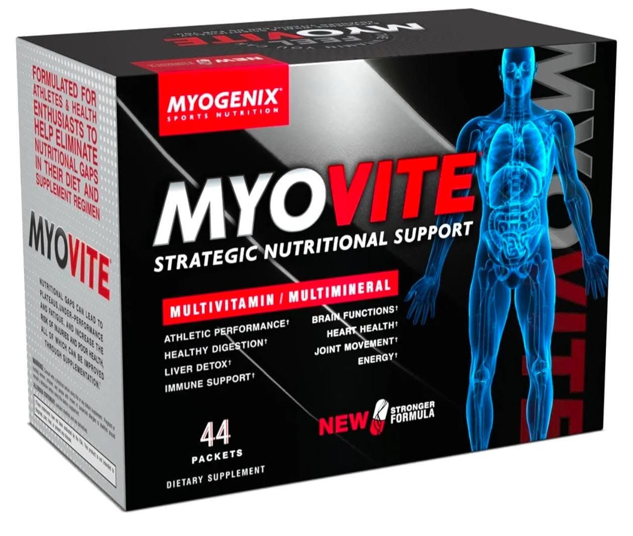 Myogenix Myovite multivitamin and multimineral supplement, 44 packets