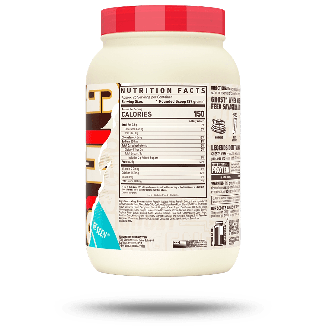 Ghost Whey Protein 2 lb – Chocolate Chip Cookies - Image 2
