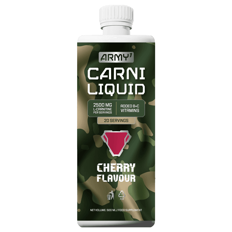 Army1 Carni Liquid L-Carnitine 2500 mg – Cherry Flavour, 500 ml (20 Servings)