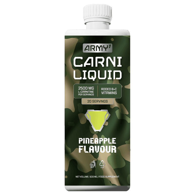 Army1 Carni Liquid L-Carnitine 2500 mg – Pineapple Flavour, 500 ml (20 Servings)