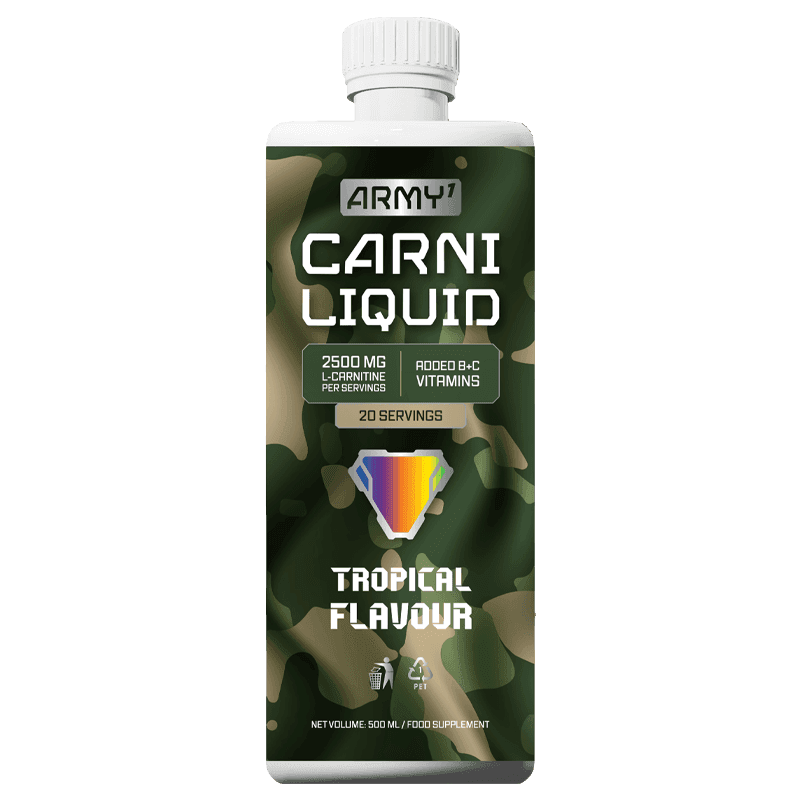 Army1 Carni Liquid L-Carnitine 2500 mg – Tropical Flavour, 500 ml (20 Servings)