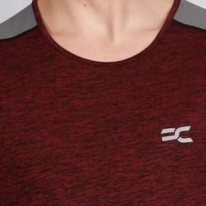 Ronnie Coleman Men's Maroon Color Sports and Casual T-Shirt