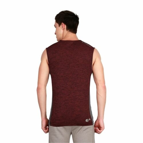 Ronnie Coleman Men's Maroon Color Sports and Casual T-Shirt